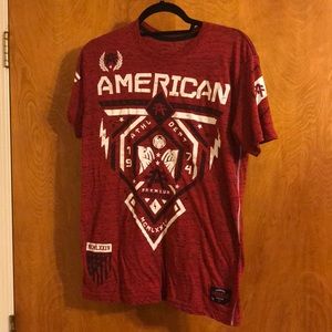 Red and white Men’s American Fighter Shirt